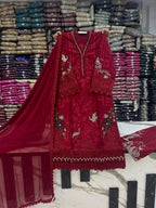 AFROOZ Premium Embroidered 3-Piece Suit