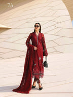 AFROOZ Premium Embroidered 3-Piece Suit