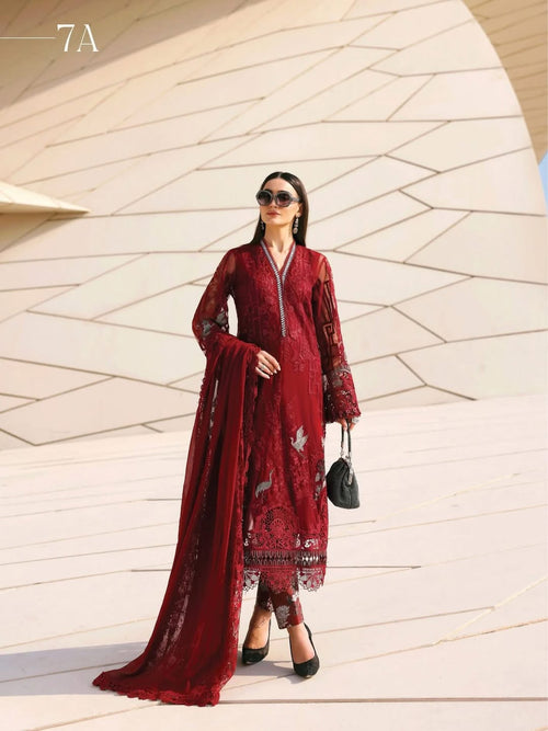 AFROOZ Premium Embroidered 3-Piece Suit