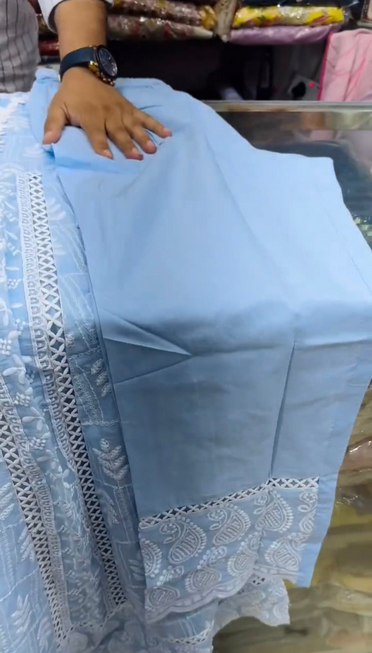 AFROZE Elegant 3 Piece Embroidered Anarkali