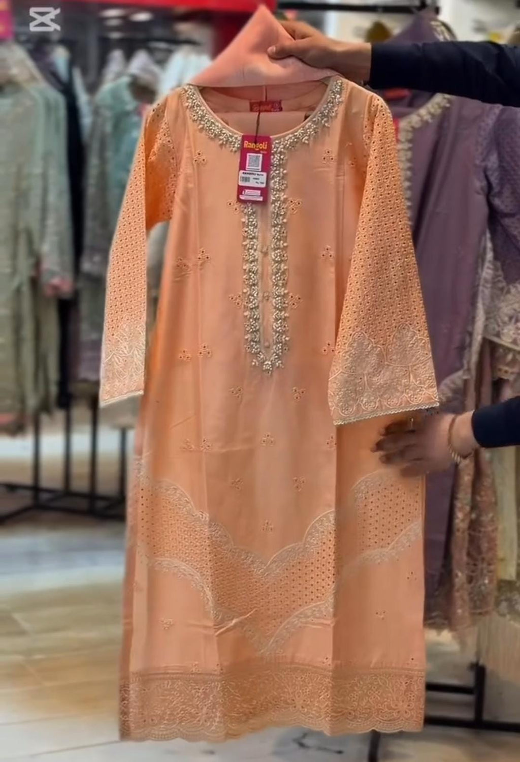 Stitched Lawn Collection  Embroidered 3 Piece Suit