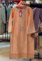 Stitched Lawn Collection  Embroidered 3 Piece Suit