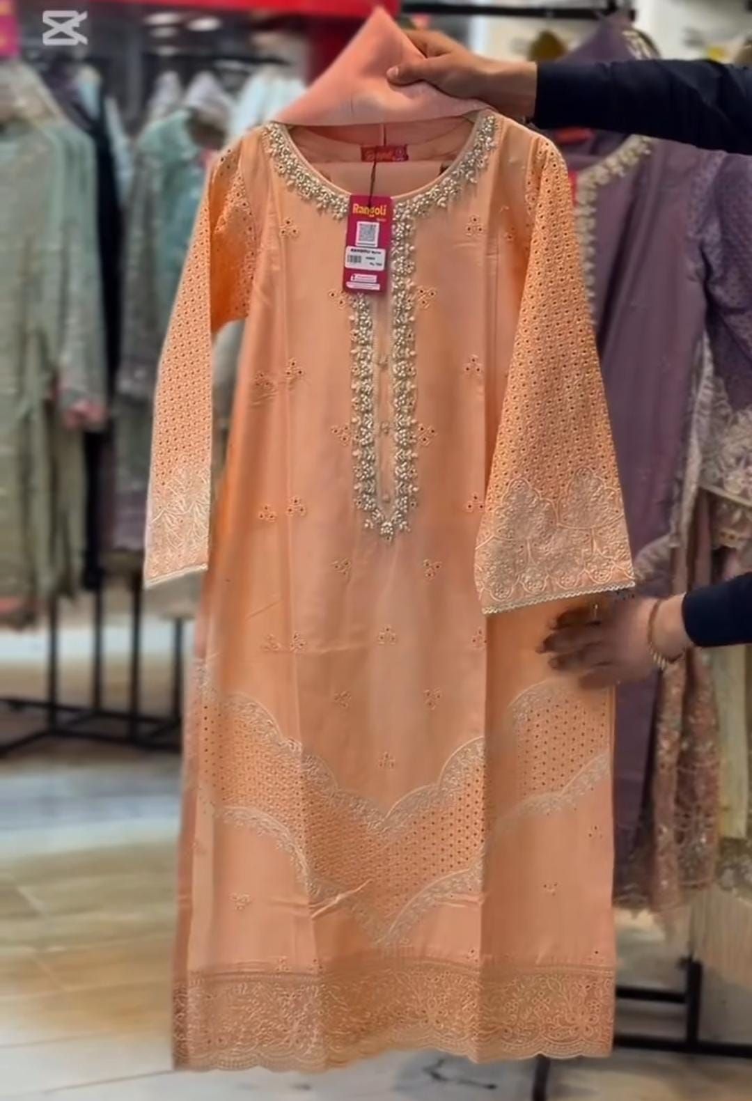 Stitched Lawn Collection  Embroidered 3 Piece Suit