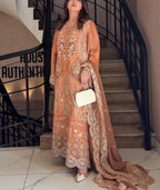 Embroidered 3 Piece Suit for Women