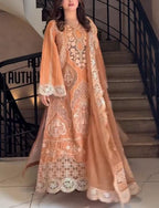 Embroidered 3 Piece Suit for Women