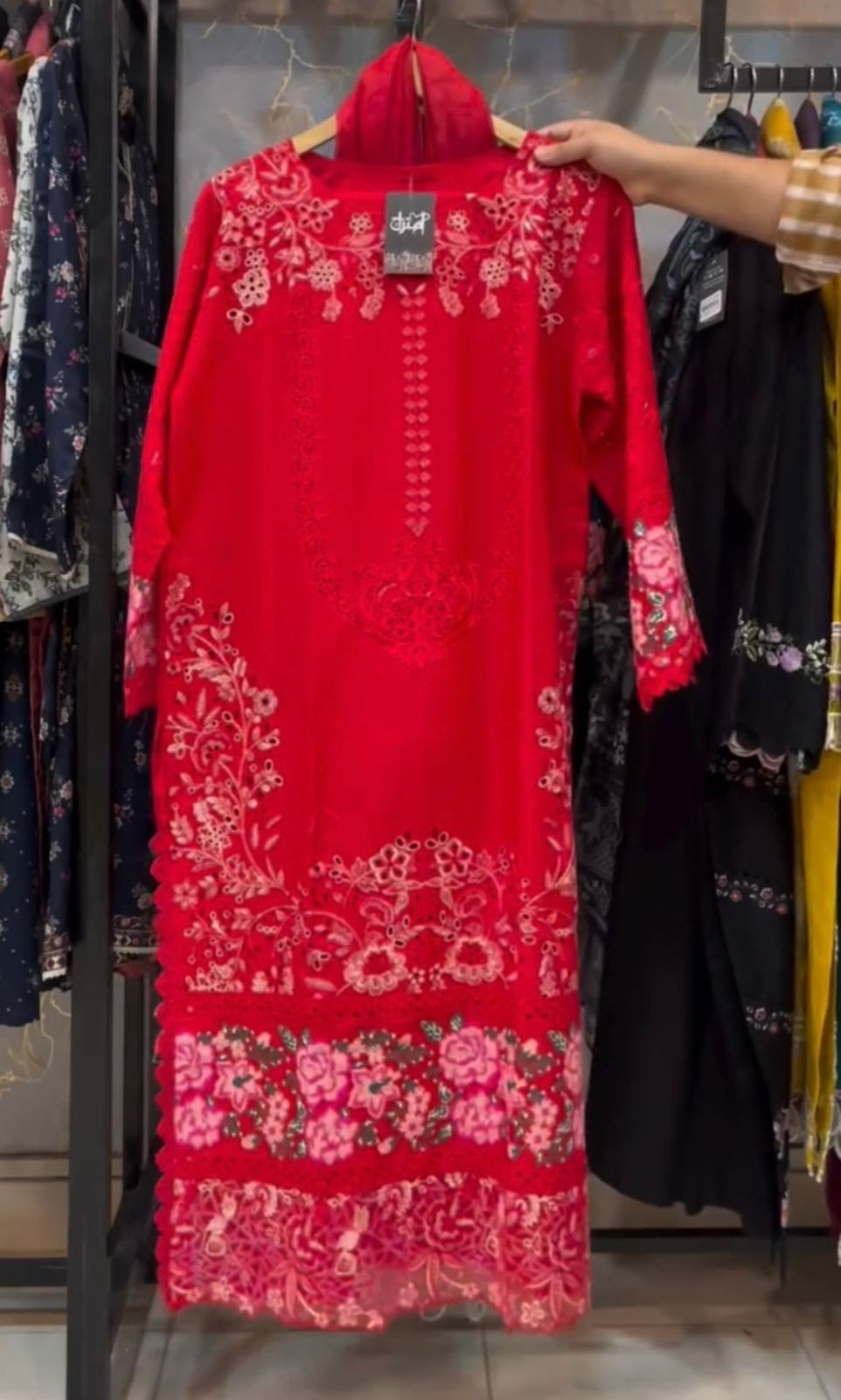 Eid Sale Embroidered 3-Piece Suit