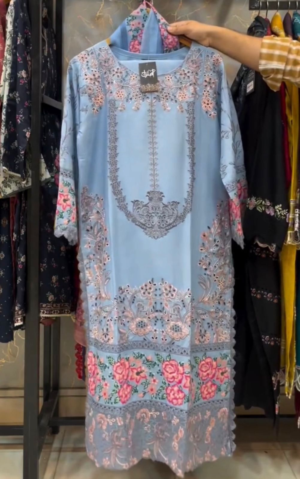 Eid Sale Embroidered 3-Piece Suit