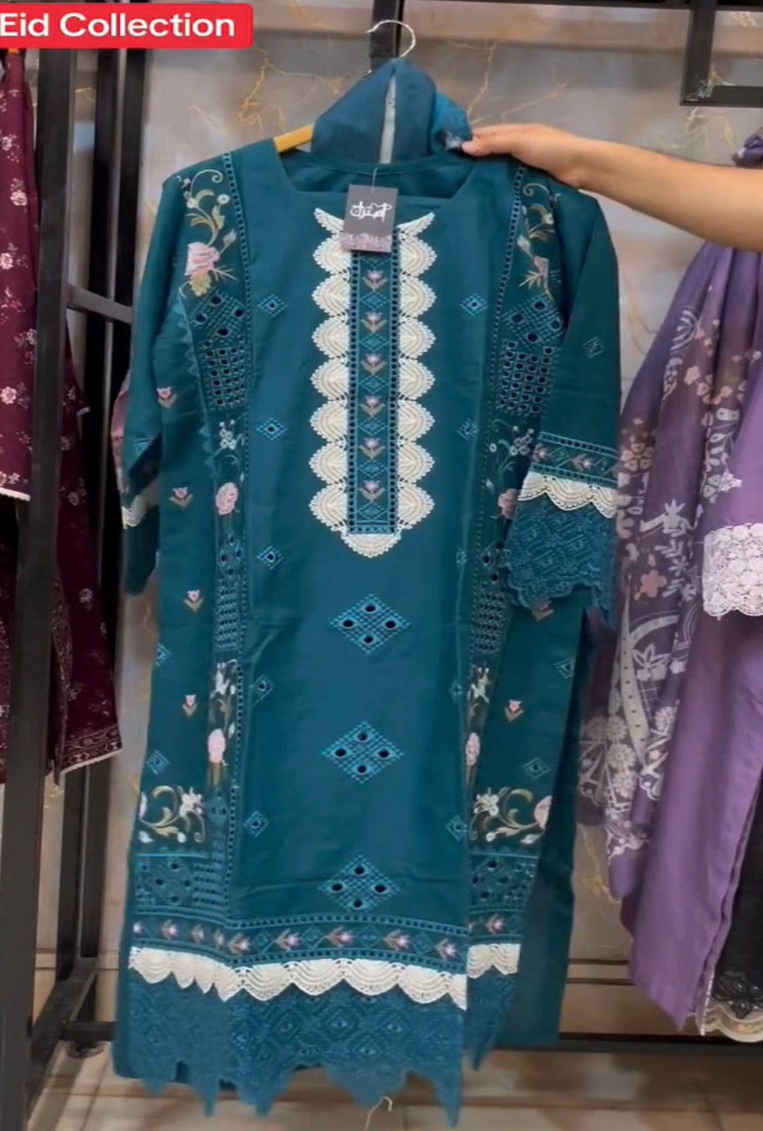 Premium Embroidered 3-Piece Suit – Eid Collection
