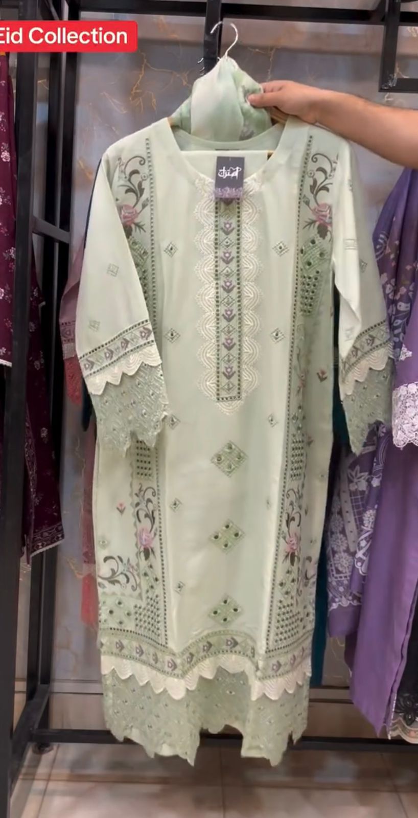 Premium Embroidered 3-Piece Suit – Eid Collection