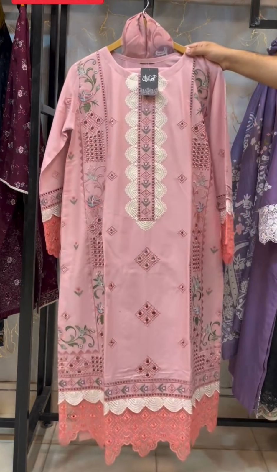 Premium Embroidered 3-Piece Suit – Eid Collection