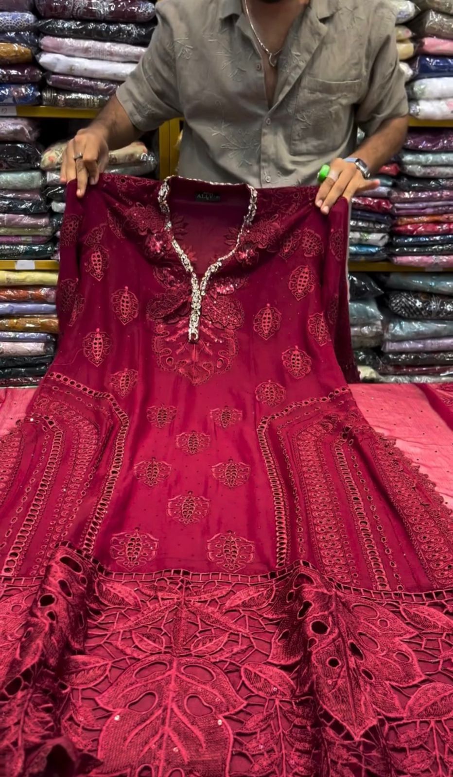 Luxury Embroidered 3-Piece Stitch Suit