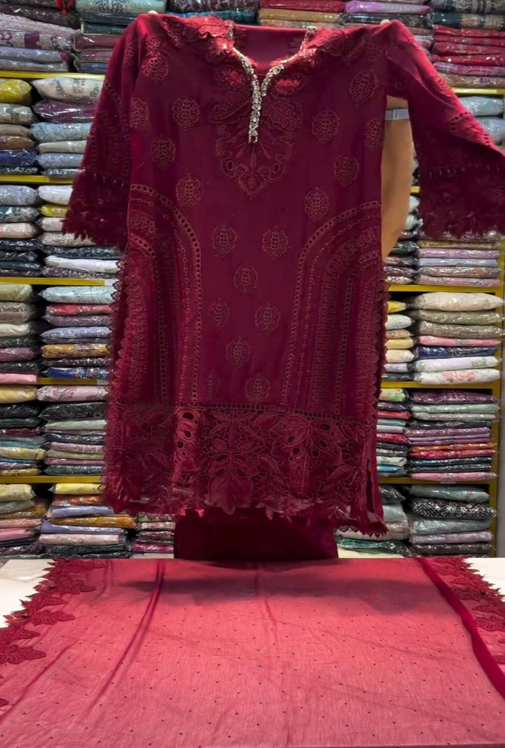 Luxury Embroidered 3-Piece Stitch Suit