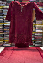 Luxury Embroidered 3-Piece Stitch Suit