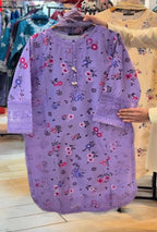 Eid Floral Embroidered Cotton 3-Piece Suit