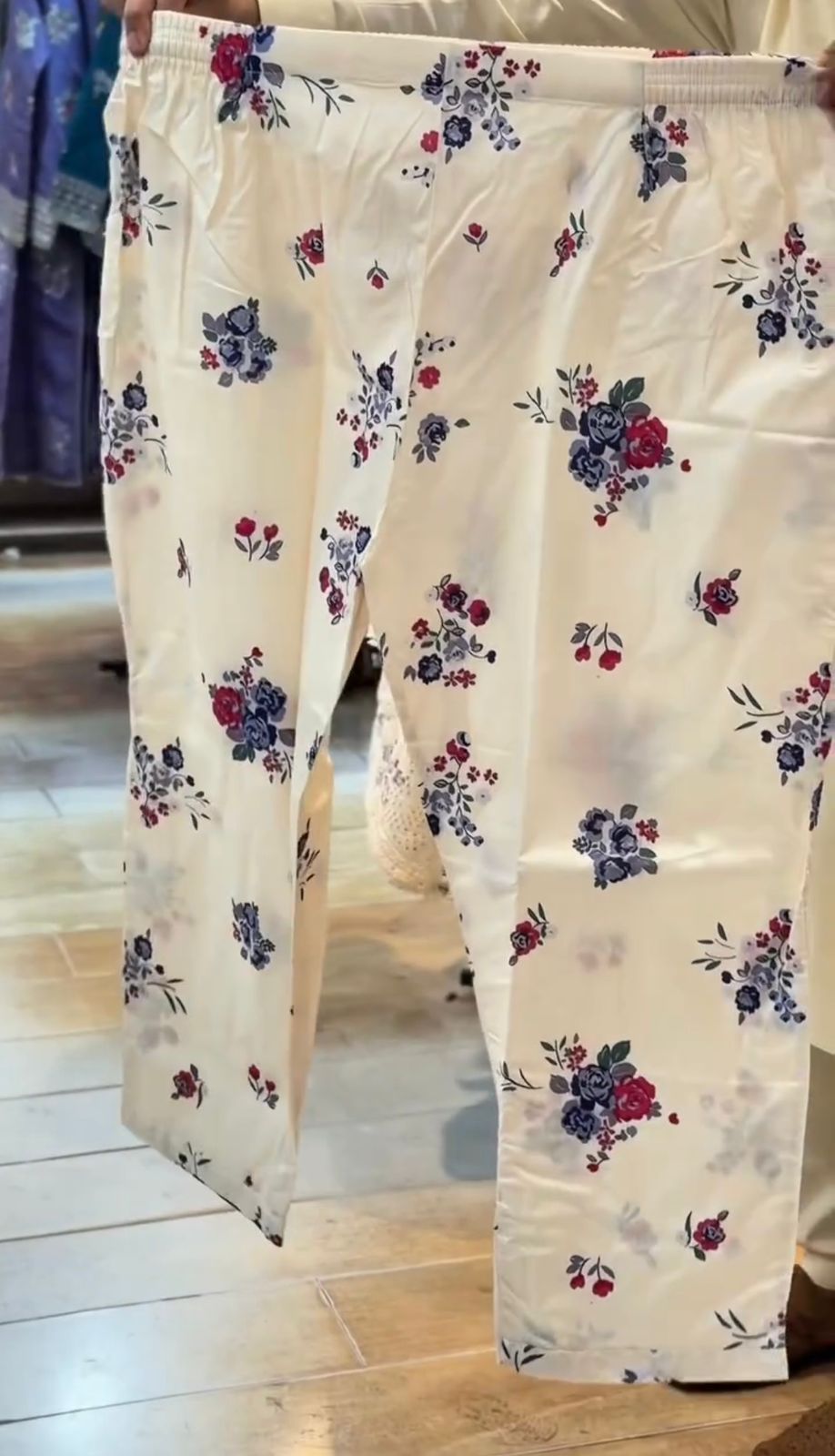 Eid Floral Embroidered Cotton 3-Piece Suit