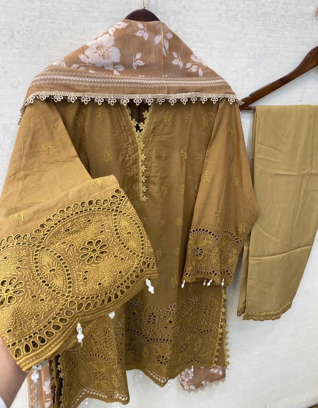 Elegant Summer Lawn Embroidered 3 Piece Suit
