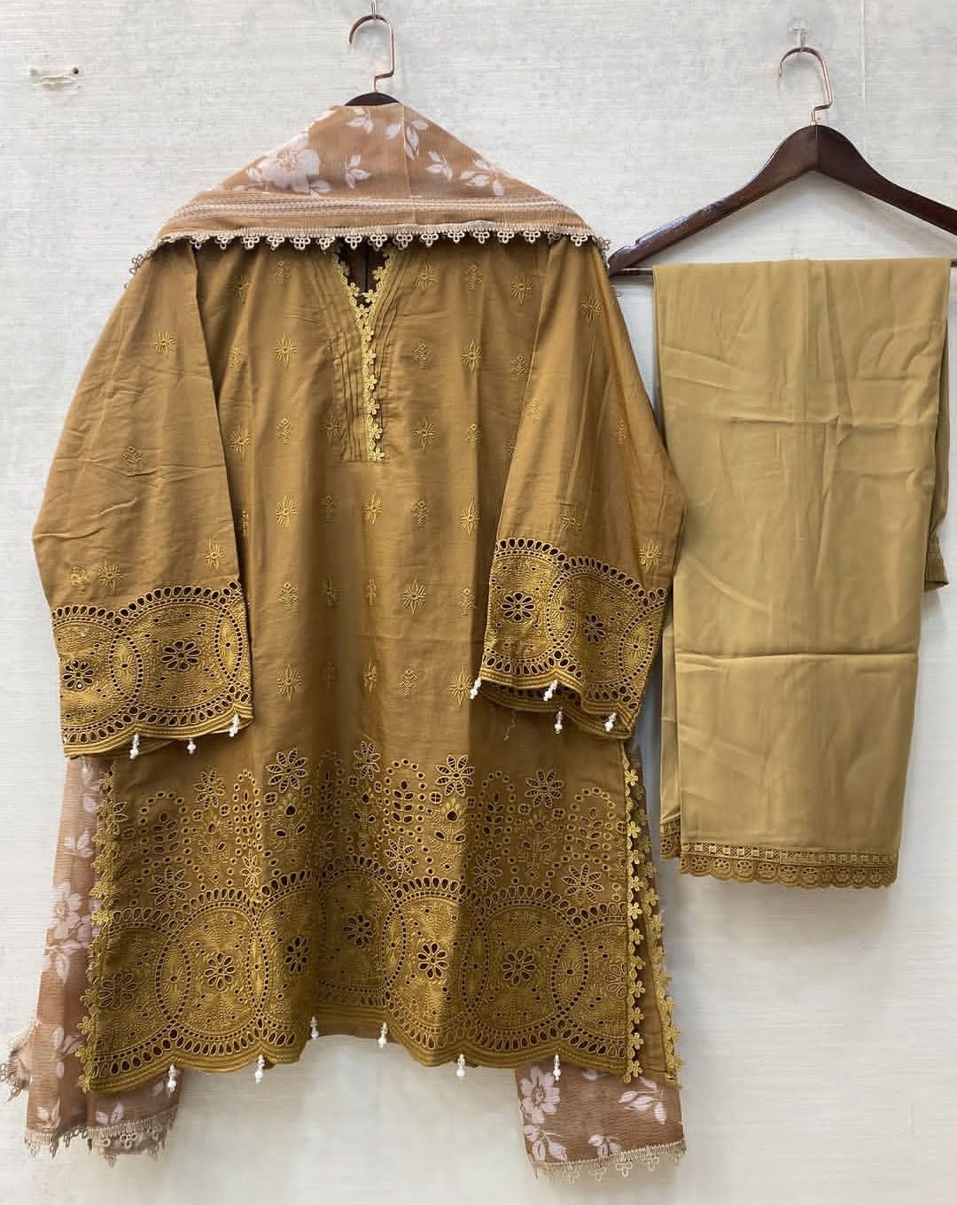 Elegant Summer Lawn Embroidered 3 Piece Suit