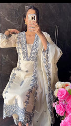 Summer Luxury Embroidered 3PC Suit ☀️