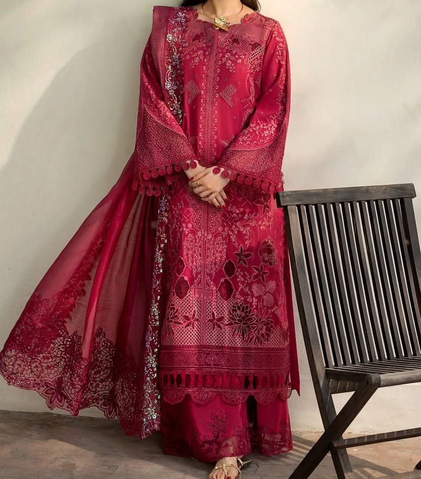 Beautiful Embroidered 3PC Suit For Eid ✨