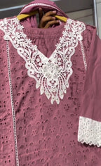 Embroidered 3PCS Cotton Suit
