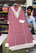 Embroidered 3PCS Cotton Suit