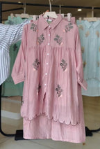 BUY 1 GET 1 FREE Summer Embroidered 2PC Co-Ord Set 🌸
