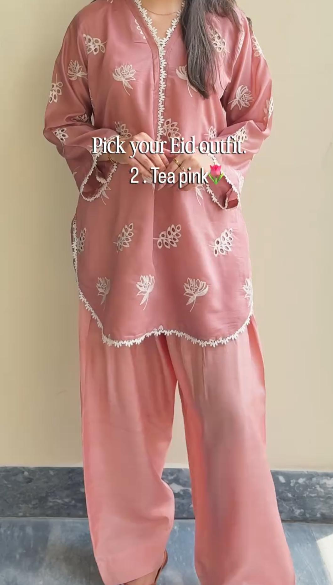 Pack of 2 Embroidered 2-Piece Suits for Women