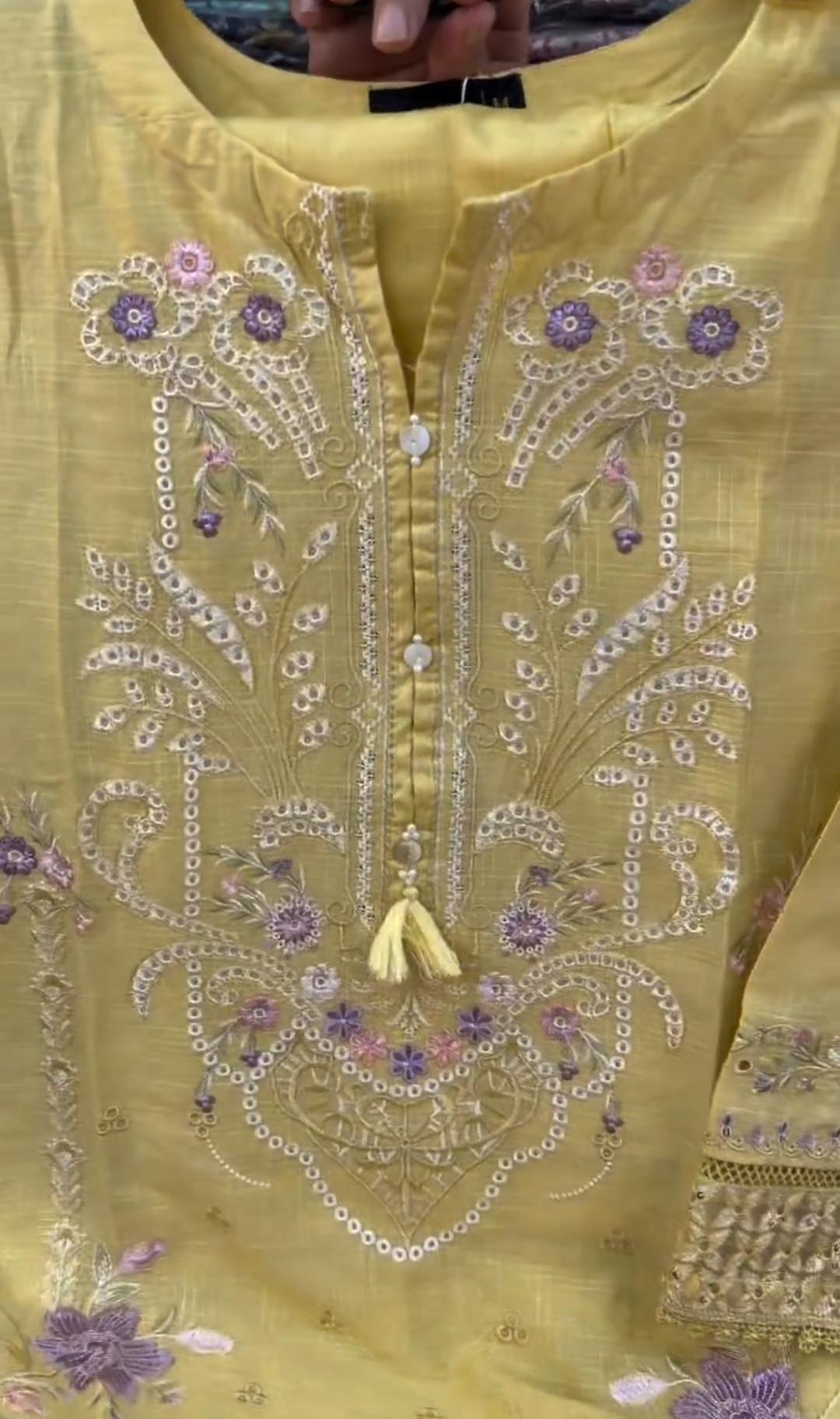 Women's 3 Piece Embroidered Suit – Premium Collection 🌸