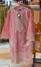 Cotton Lawn Embroidered 3 Piece Suit