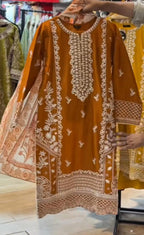Cotton Lawn Embroidered 3 Piece Suit