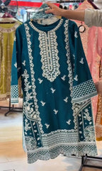 Cotton Lawn Embroidered 3 Piece Suit