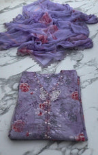 Summer 3 Piece Printed Suit – Butterfly Collection