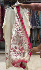 Premium Embroidered Cutwork 3 Piece Suit