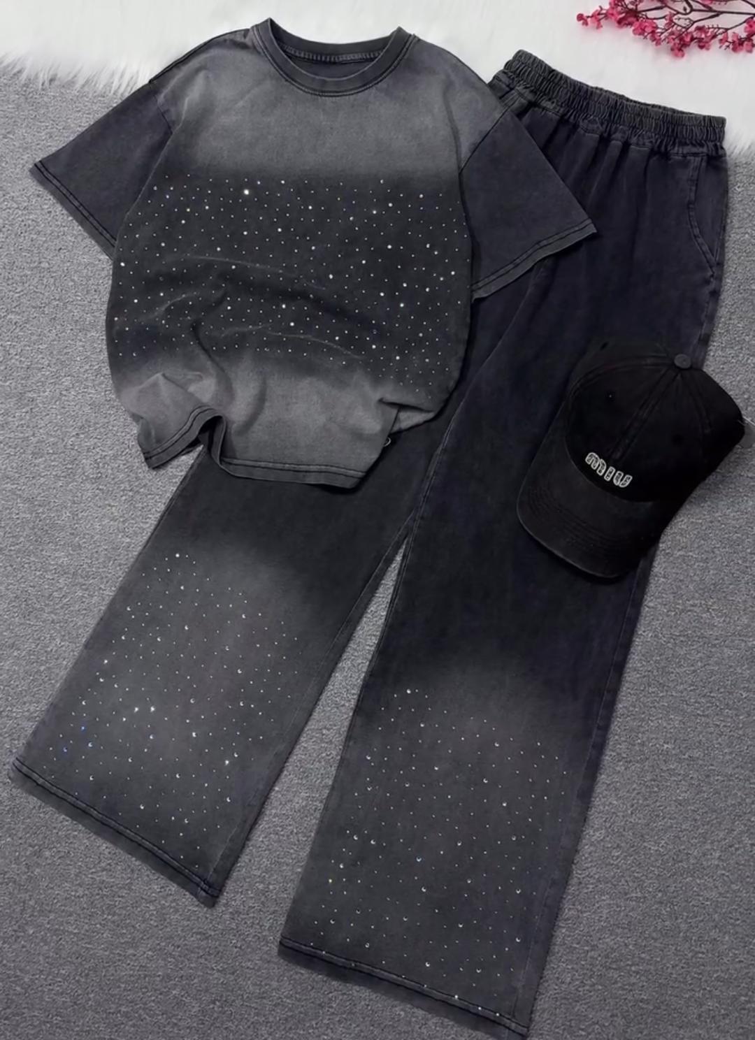 Women's t-Shrit With Plazo Co-Ord Set