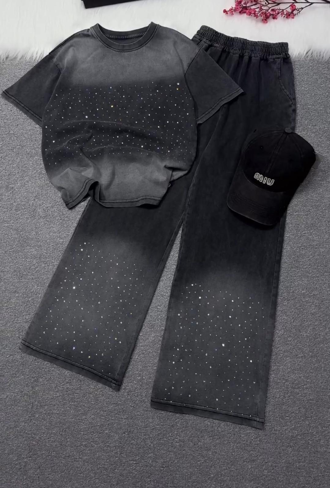 Women's t-Shrit With Plazo Co-Ord Set