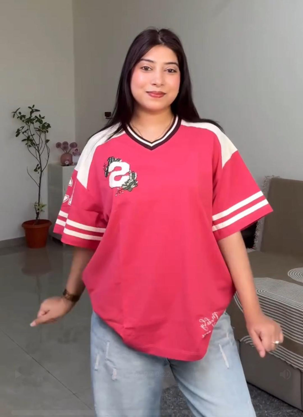 Pack of 4 Women Oversized T-Shirts