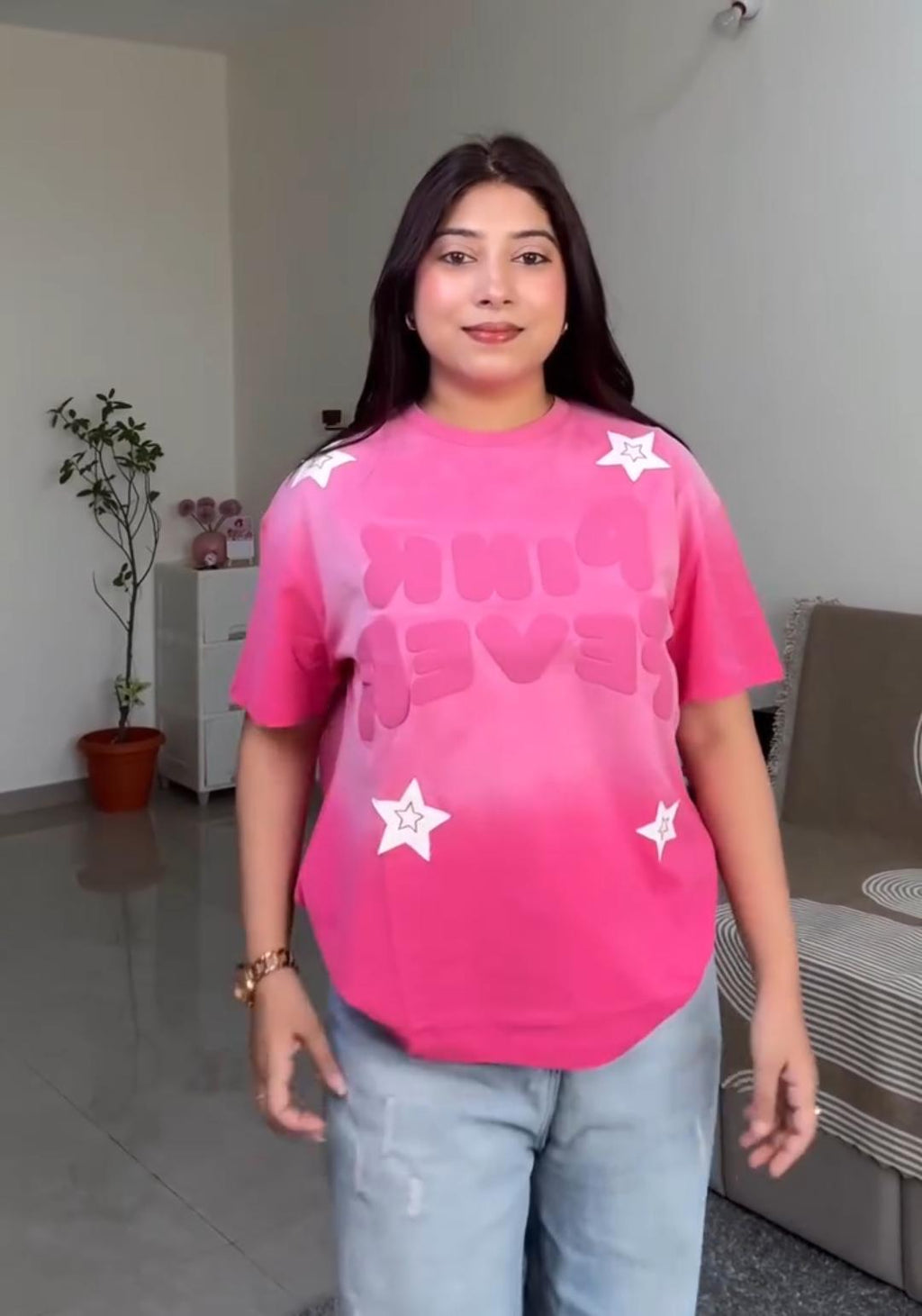 Pack of 4 Women Oversized T-Shirts