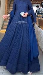Chikankari 3-Piece Frock Suit for Women
