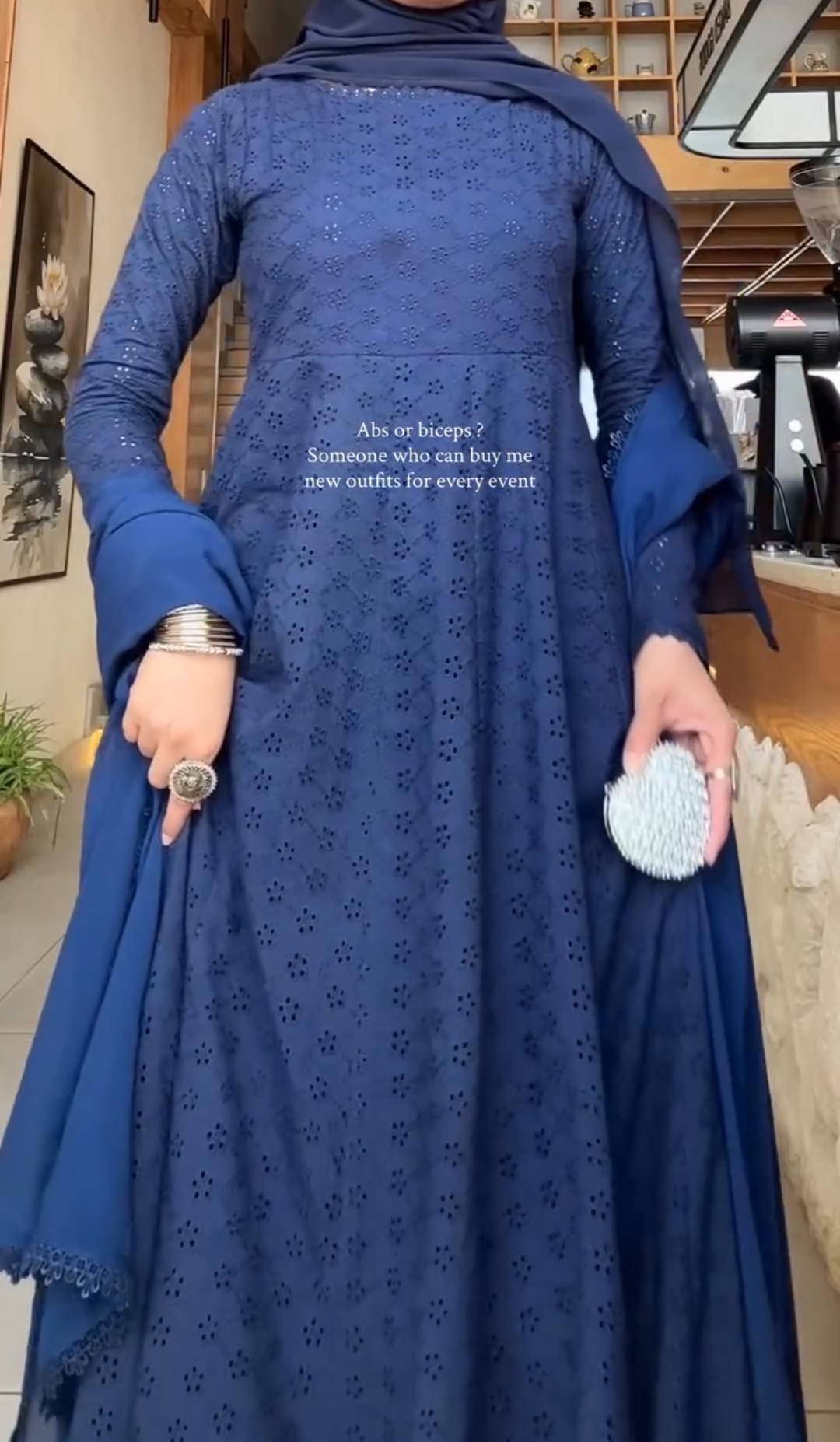 Chikankari 3-Piece Frock Suit for Women