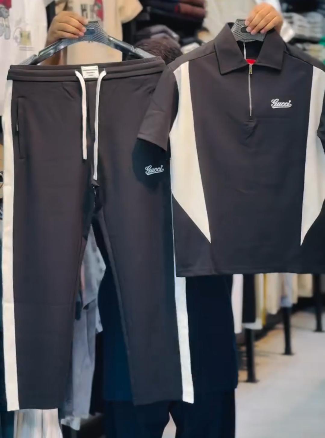 Men's Premium Polo T-Shirt With  Trouser Set