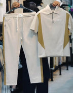 Men's Premium Polo T-Shirt With  Trouser Set