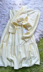 Women Cotton Lawn Frock With Lace Coat&nbsp;