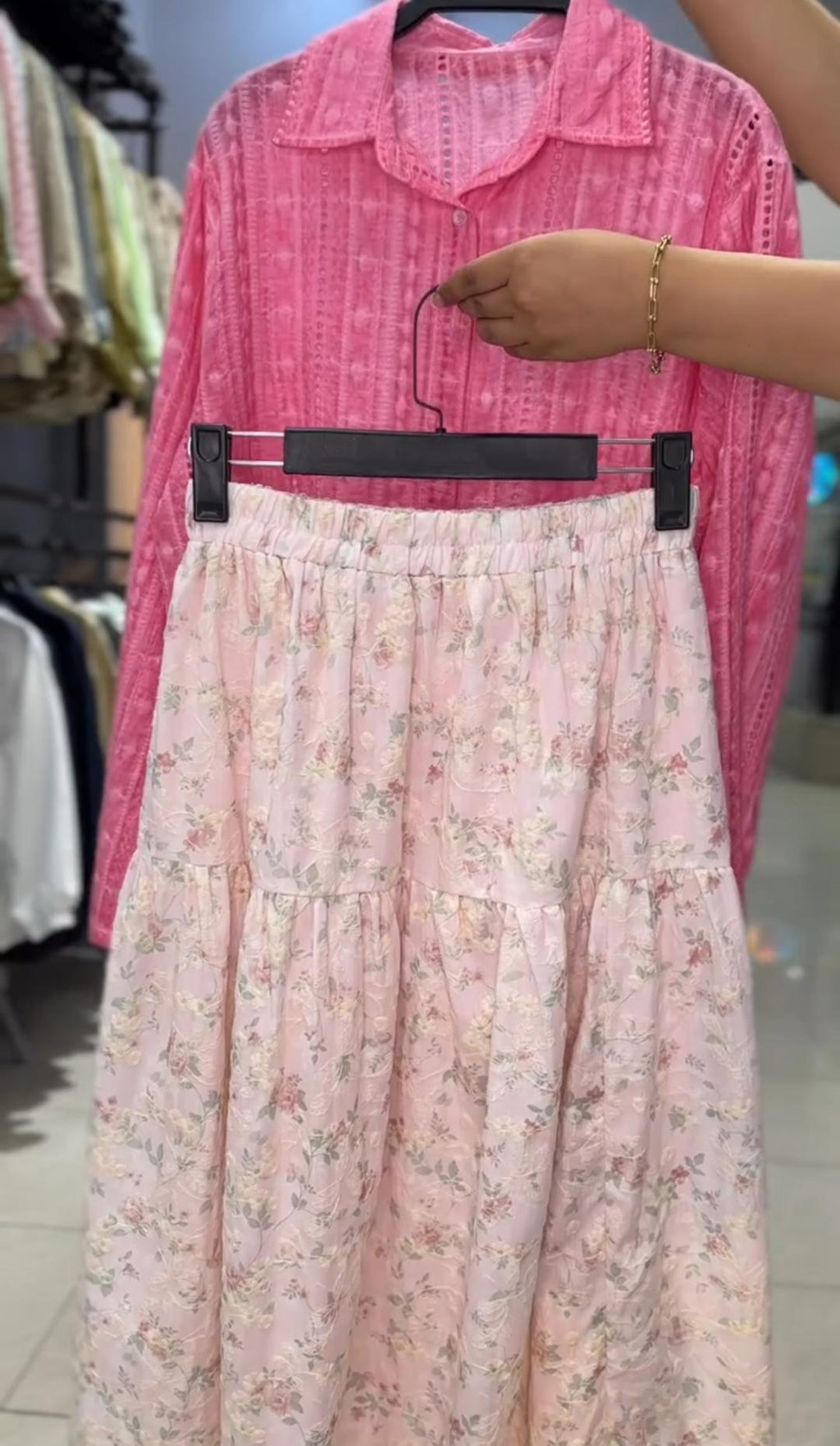 Women's Skirt With Shirt Summe Set
