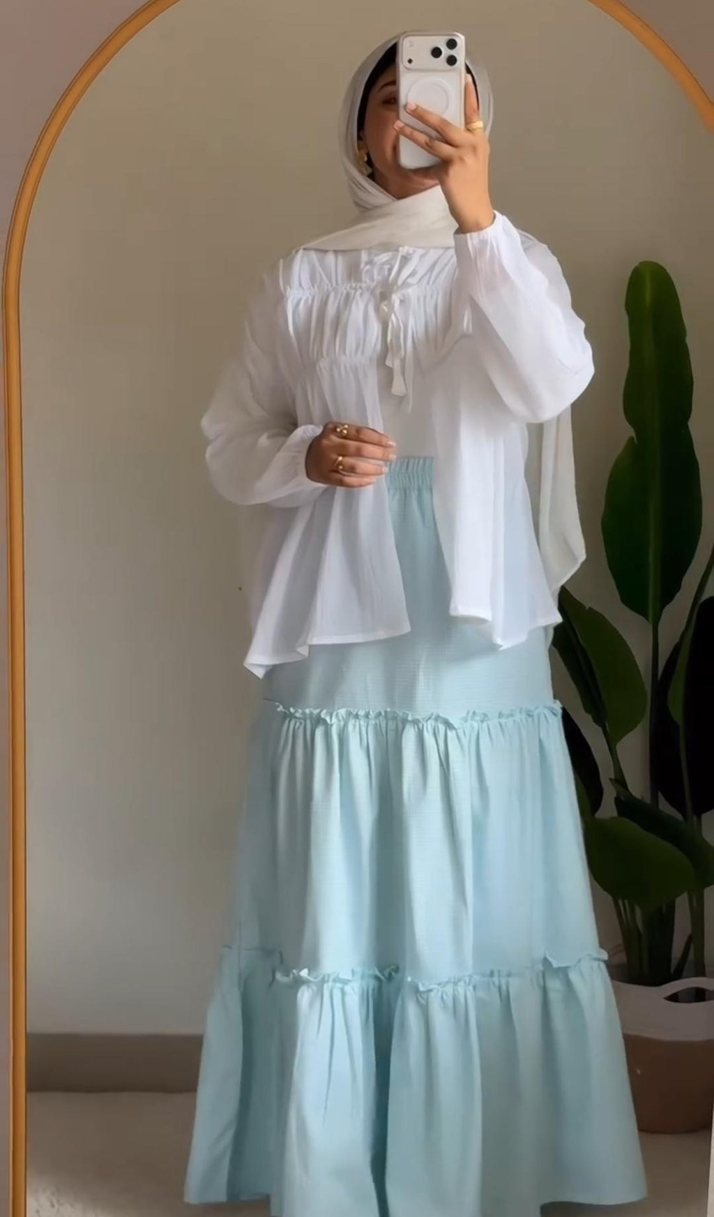 BUY 1 GET 1 FREE – Trendy Cotton Lawn Skirt with Shirt