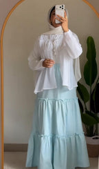 BUY 1 GET 1 FREE – Trendy Cotton Lawn Skirt with Shirt