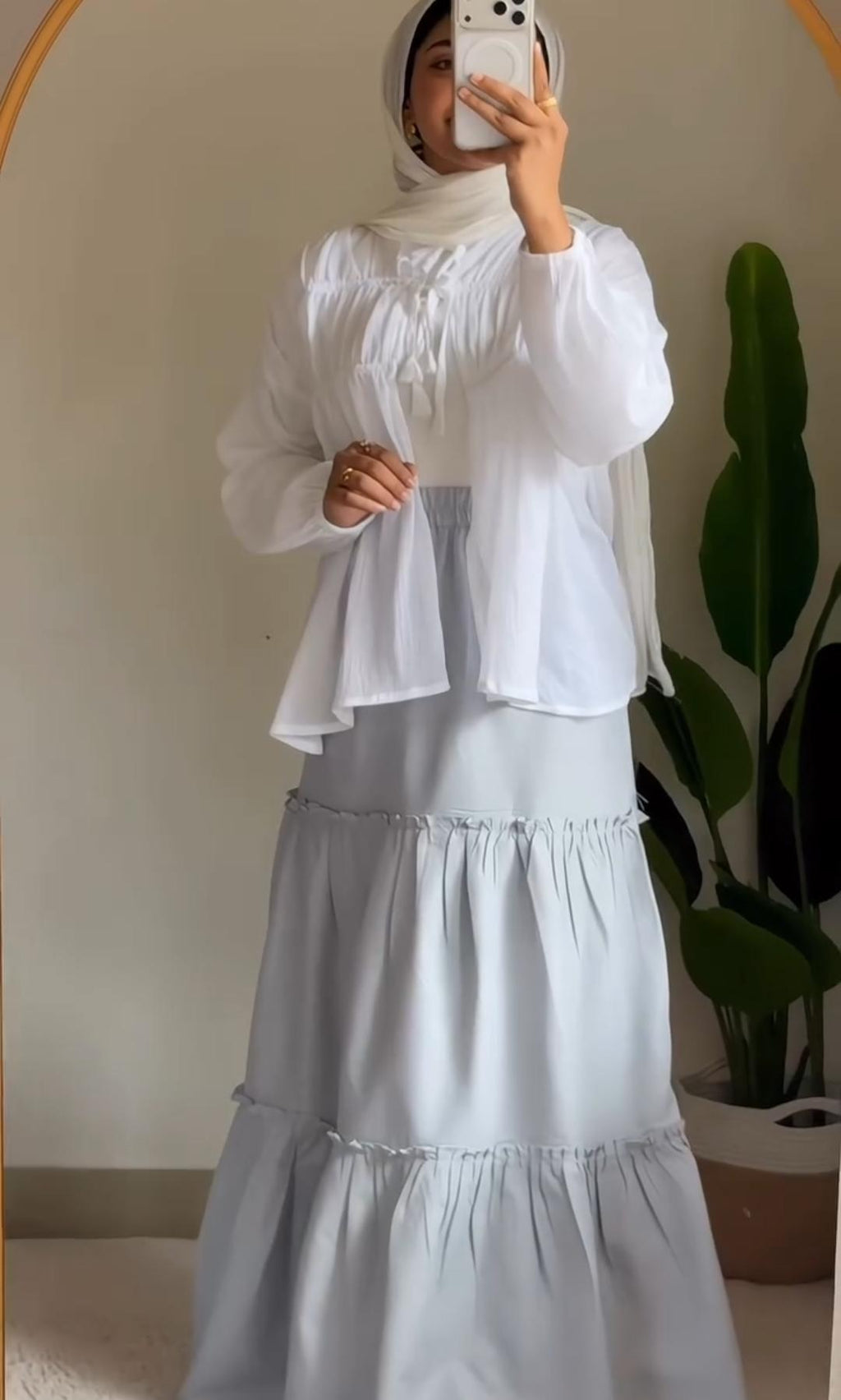 BUY 1 GET 1 FREE – Trendy Cotton Lawn Skirt with Shirt