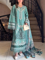 Embroidered 3 Piece Suit for Women