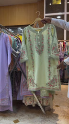 Beautiful Embroidered 3 Piece Suit for Women 🌸