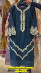 Stitched Lawn Collection  Embroidered 3 Piece Suit