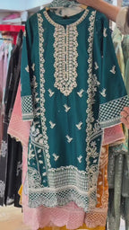 Cotton Lawn Embroidered 3 Piece Suit